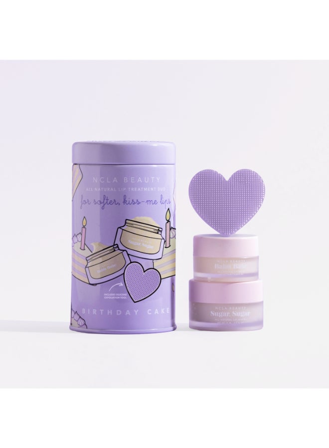 NCLA Beauty Birthday Cake Lip Care Set + Lip Scrubber - Image 1